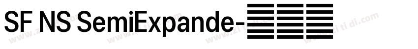 SF NS SemiExpande字体转换 SF NS SemiExpande字体转换